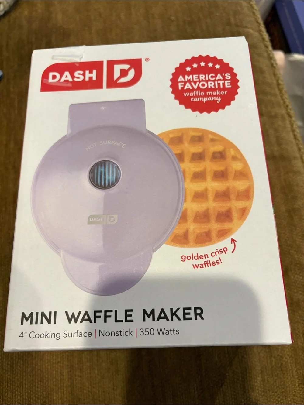New Dash Mini Waffle Maker - Purple